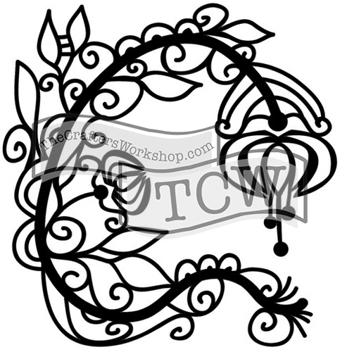 Crafters Workshop - Stencil-6x6 - Graceful Flowers